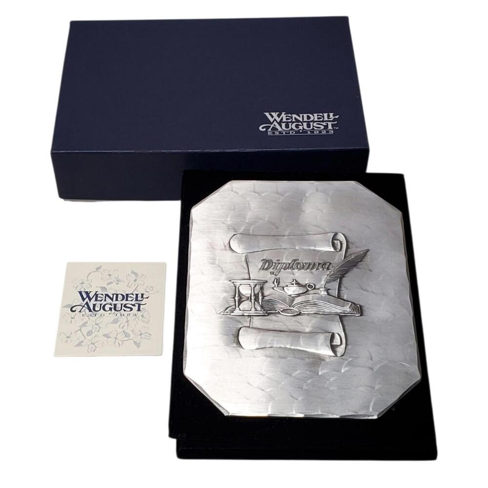 Wendell August Forge Hammered Aluminum Diploma Photo Album